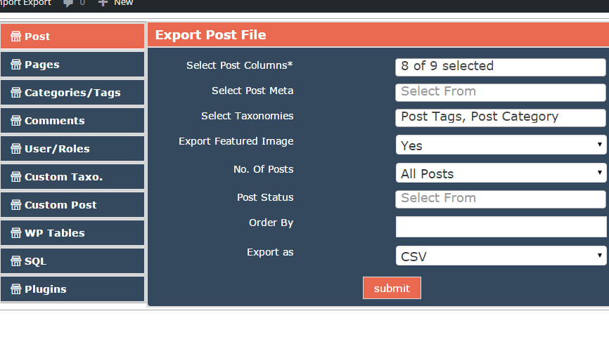 WordPress Awesome Import & Export Plugin - V 3.2 - 2