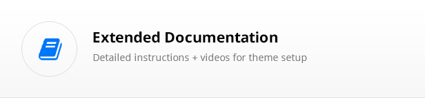 extensive documentations with video tutorials