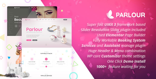 Parlour - Dedicated Beauty Salon WordPress Theme - Health & Beauty Retail