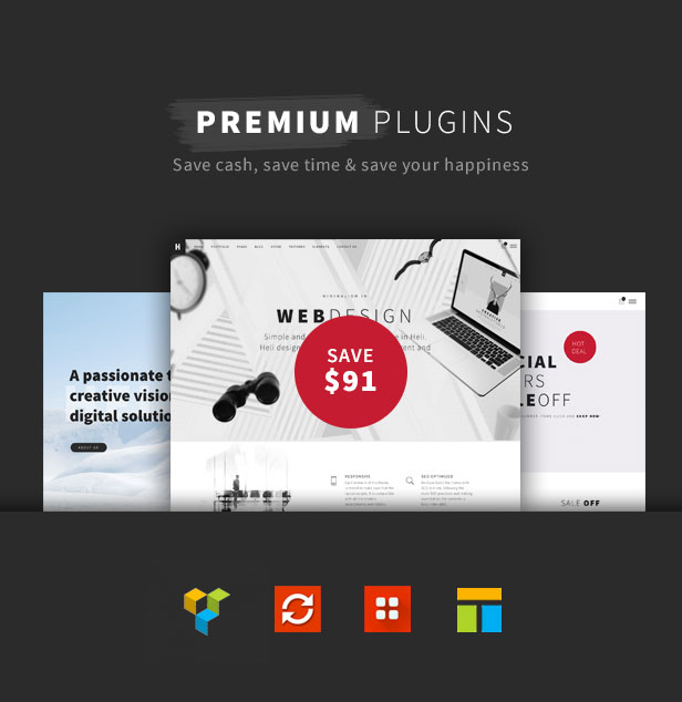 Minimal Creative Black and White WordPress Theme - premium plugins included a black and white WordPress theme