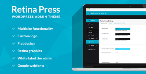 Retina Press - Wordpress admin theme