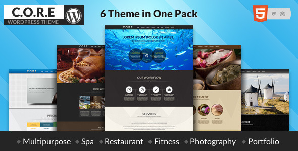 Core - One Page Responsive Theme