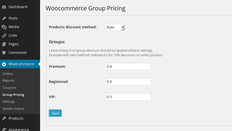 Woocommerce Group Pricing - 1