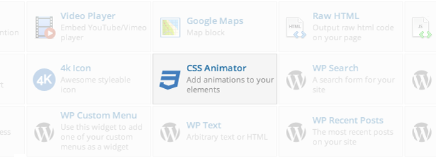 CSS Animator element in WPBakery Page Builder