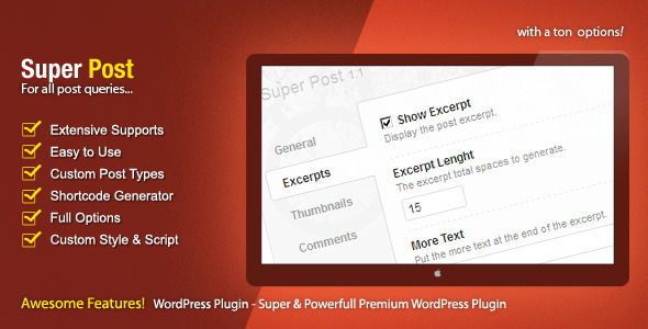 Super Post - WordPress Premium Plugin