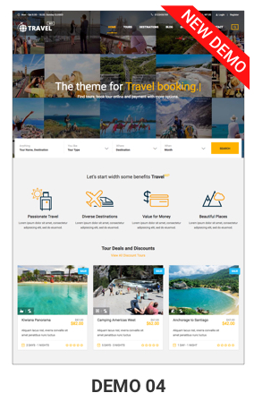Tour Travel WordPress Theme - Travel WordPress Theme