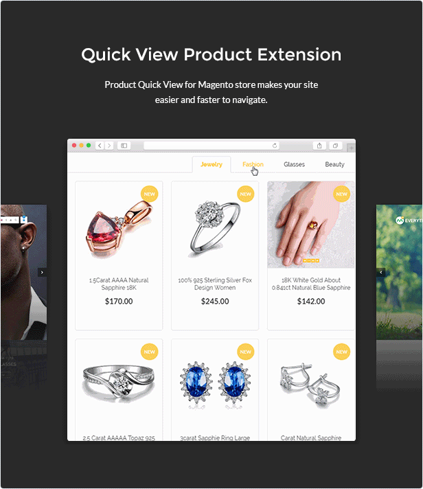 quick-view product extension