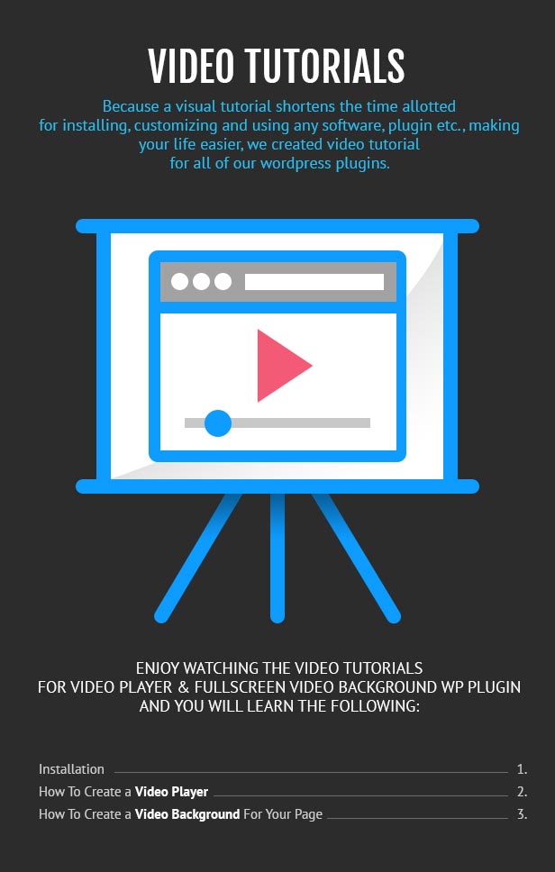 Video Player and FullScreen Video Background Wp Plugin