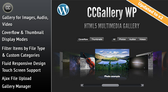 CCGallery WP - Multimedia Gallery Wordpress Plugin