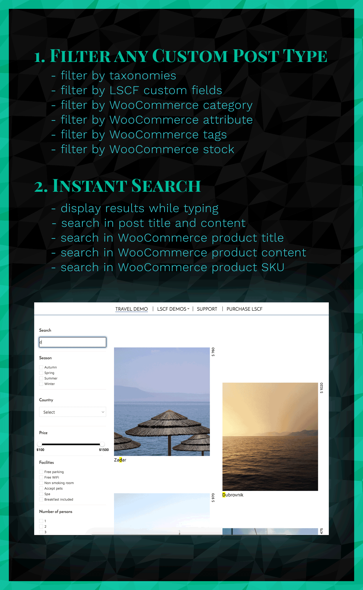 Live Search and Custom Fields - banner 1