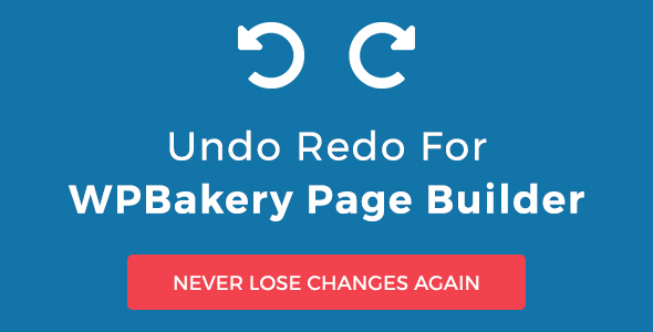 Undo Redo for WPBakery Page Builder
