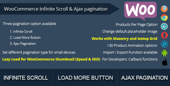 WooCommerce Infinite Scroll and Ajax Pagination