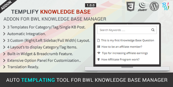 BWL Knowledge Base Manager - 15