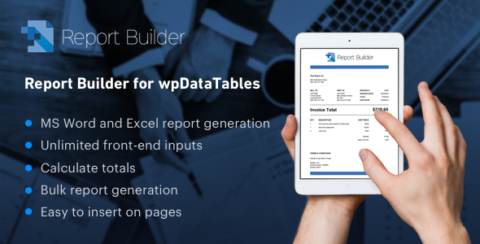 Report Builder add-on for wpDataTables - Generate Word DOCX and Excel XLSX documents