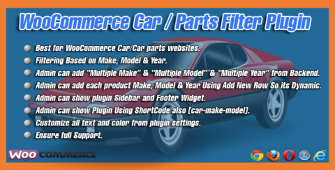 WooCommerce Car/Parts Filter Plugin