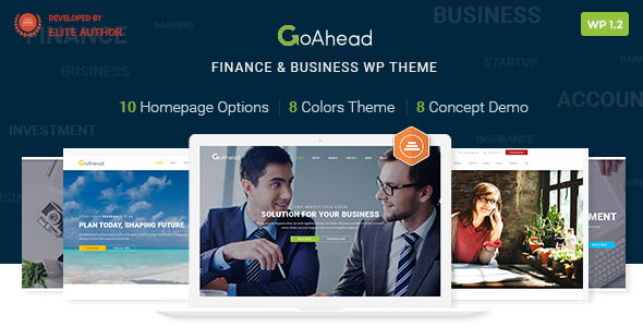 Finance WordPress Theme | Finance WP GoAhead (Finance, Accounting, Consulting, Startup)