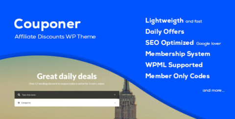 Couponer - Coupons & Discounts WP Theme