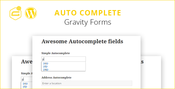 Gravity Forms Auto Complete (+address field)