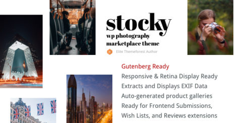 Stocky - A Stock Photography Marketplace Theme