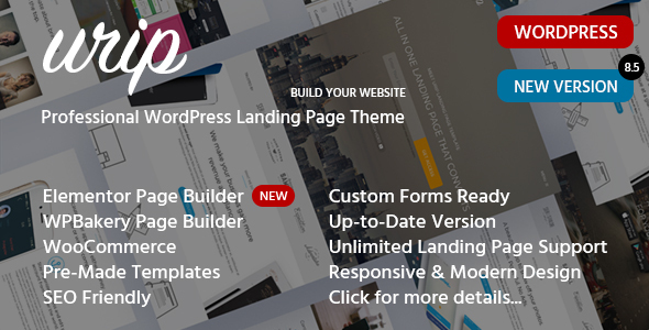 Urip - Marketing Landing Page WordPress Theme