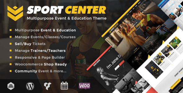 Wordpress Sport center theme