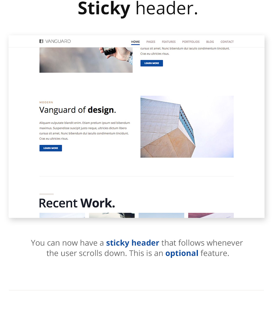 Vanguard: Business & Portfolio WordPress Theme - 3