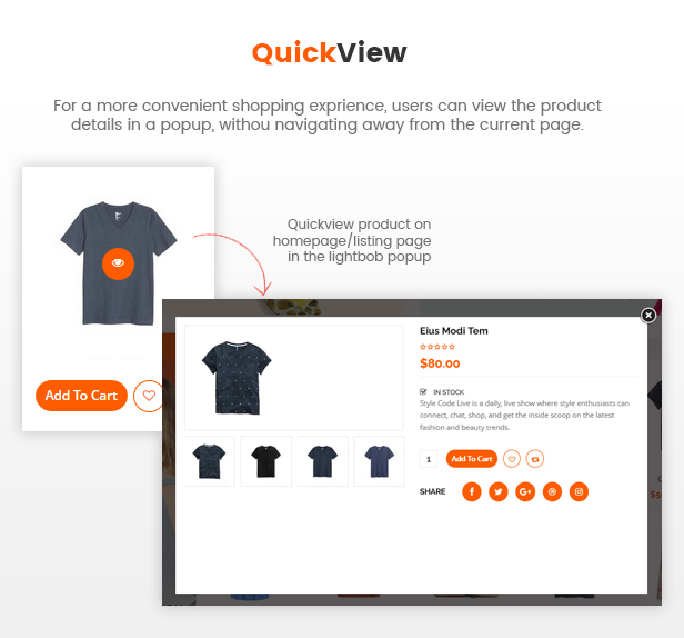 product quickview