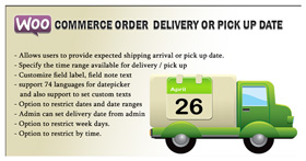 WooCommerce Order Delivery Or Pick Up Date 