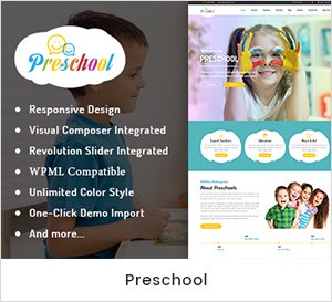 Preschool - Nurseries Kindergarten WordPress Theme