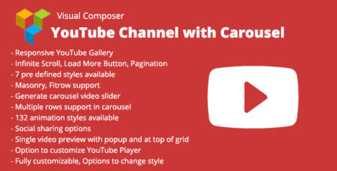 WPBakery Page Builder (Visual Composer) YouTube Channel with Carousel