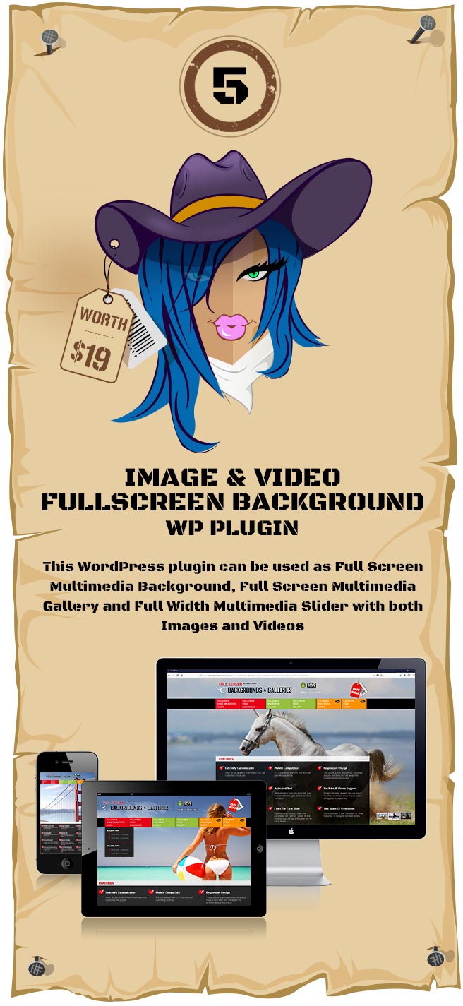 Image&Video FullScreen Background WordPress Plugin