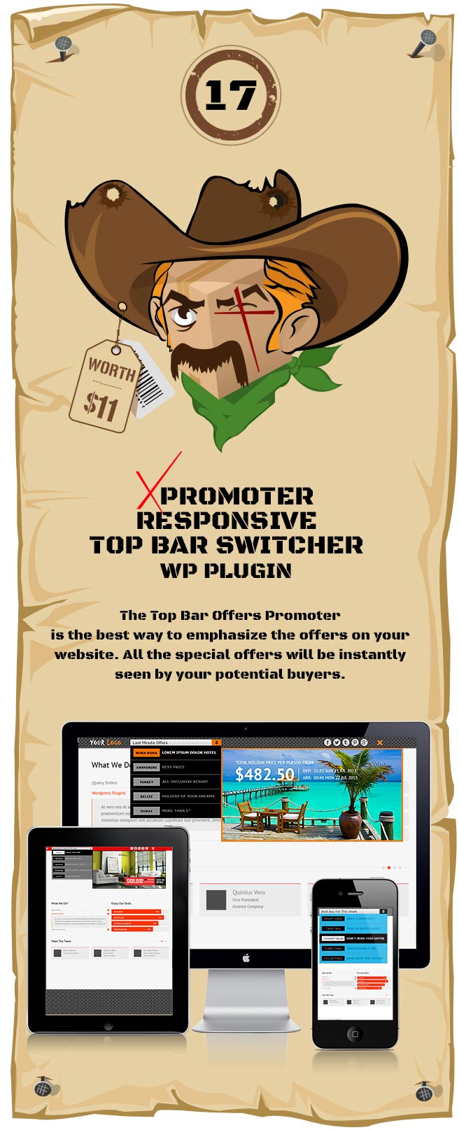 xPromoter - Top Bar Switcher Responsive WordPress Plugin