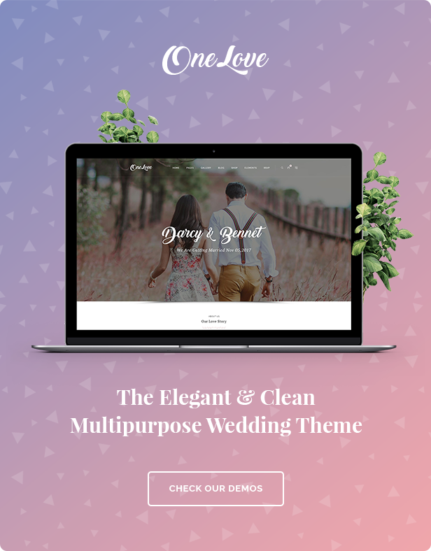 OneLove - The Elegant & Clean Wedding Multipurpose WordPress Theme