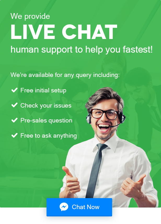 Human Live Chat Support