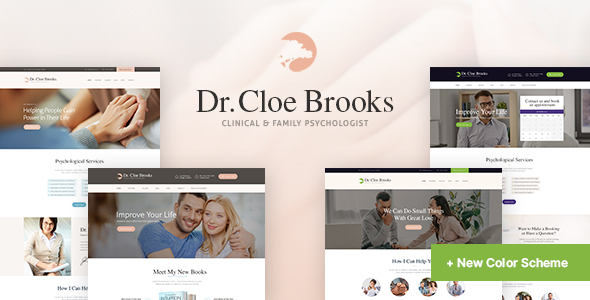 Cloe Brooks | Psychology, Counseling & Medical WordPress Theme + RTL