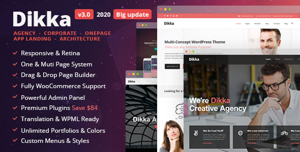 Dikka - Responsive Multi-Concept WordPress Theme