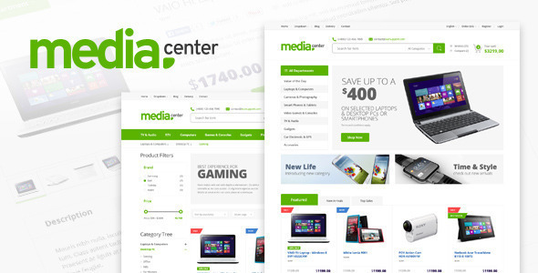 Media Center - Electronic eCommerce HTML Template