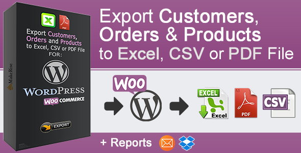 WooCommerce Orders and Products Export