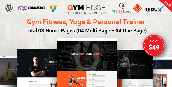 gym fitness WordPress theme