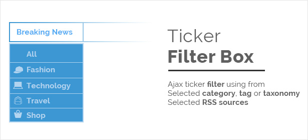 ticker filter box