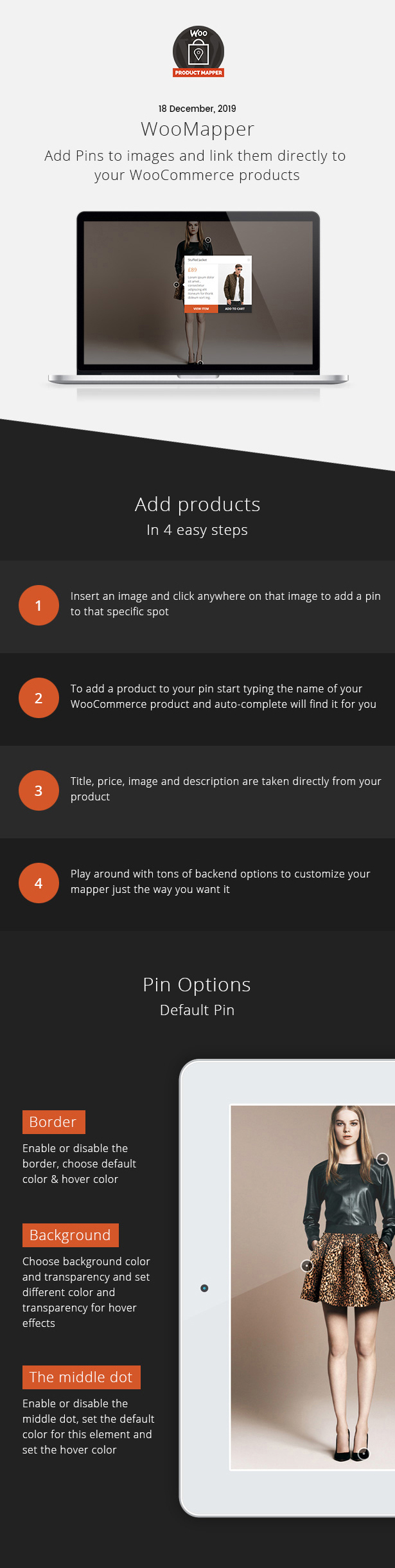 WooMapper - WordPress Hotspot Plugin, Display WooCommerce Products, Add Pins To Images - 1