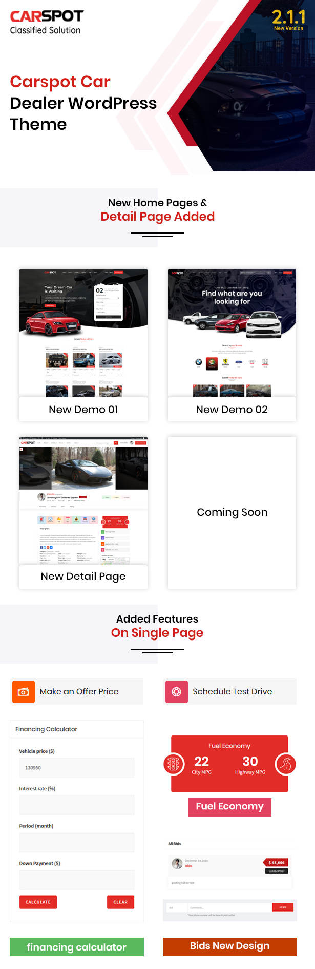 carspot new home pages