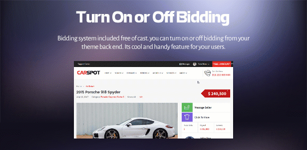car dealership bidding system
