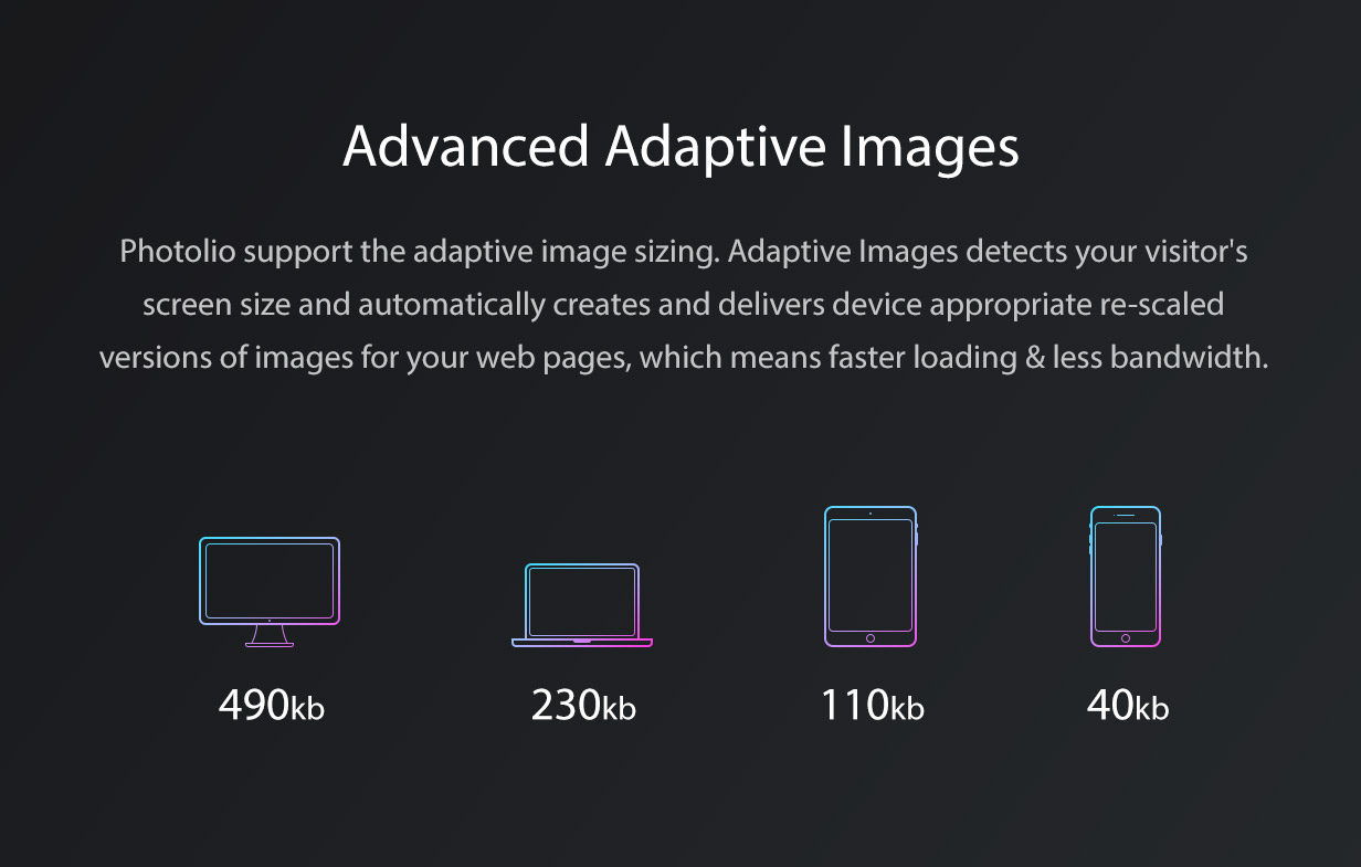 Photolio WordPress Adaptive Images