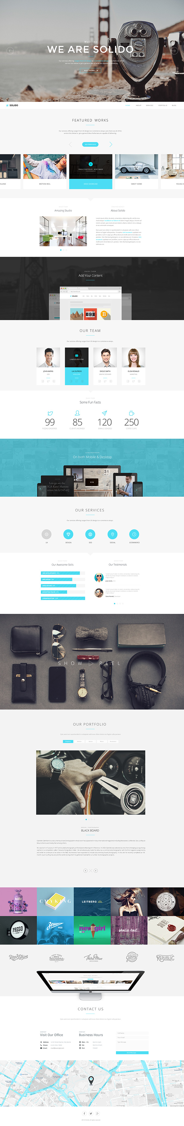Solido - Responsive One Page Parallax Template - 2