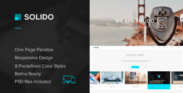 Solido - Responsive One Page Parallax Template