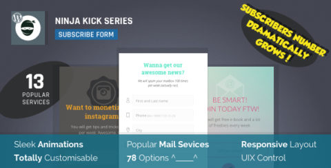 Subscription Email List WordPress Plugin — Ninja Kick
