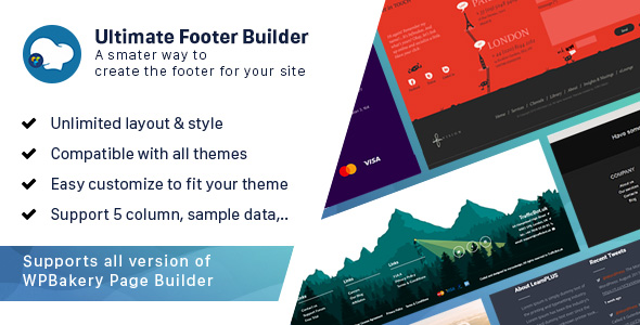 Ultimate Footer Builder - Addon WPBakery Page Builder (formerly Visual Composer)