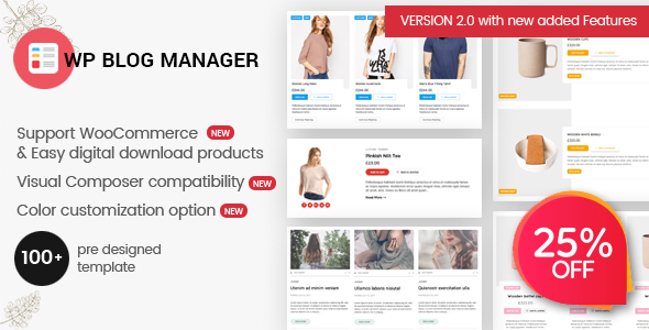 WP Blog Manager - Plugin to Manage / Design WordPress Blog