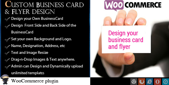 WooCommerce Business Card & Flyer Design